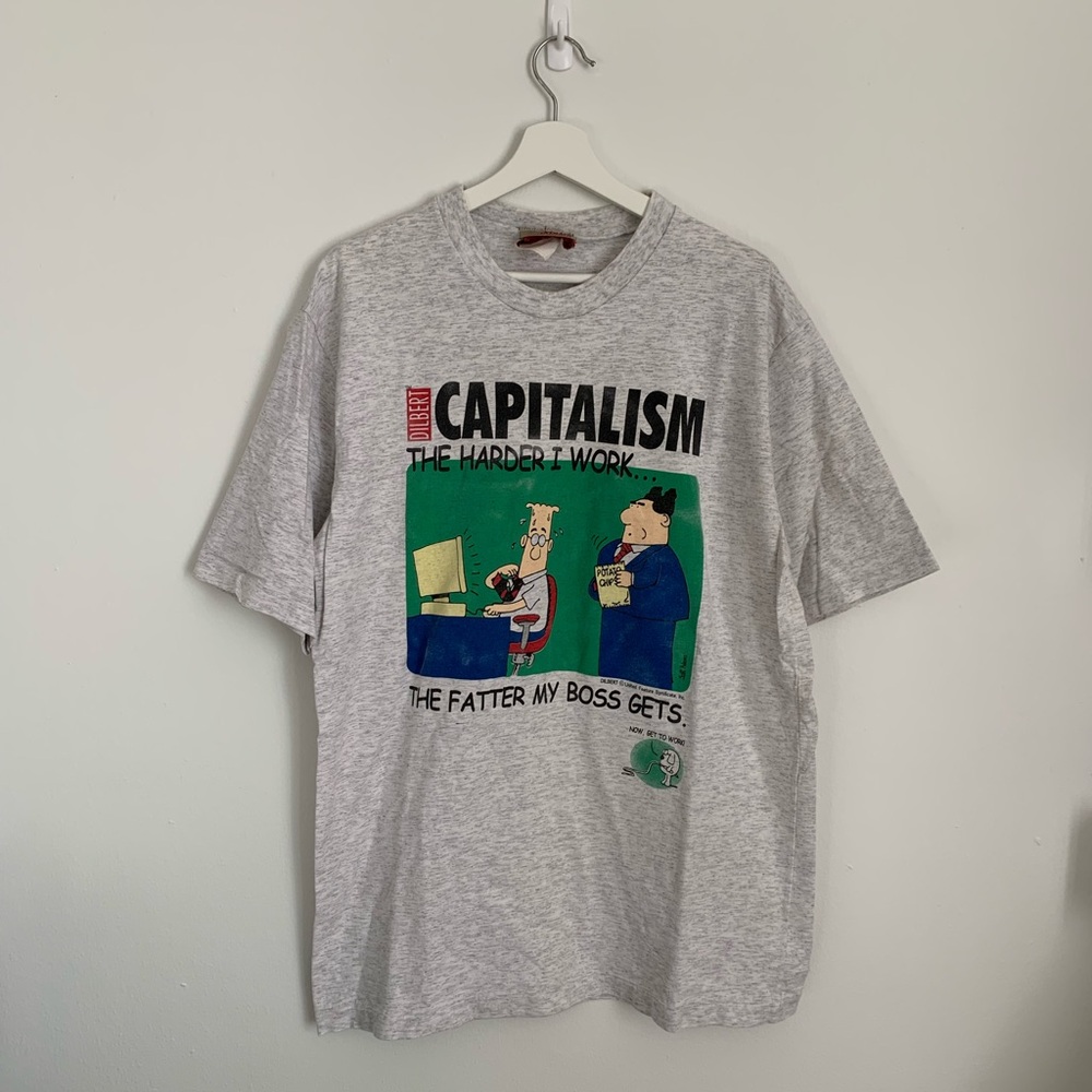 Vintage Dilbert Capitalism tee